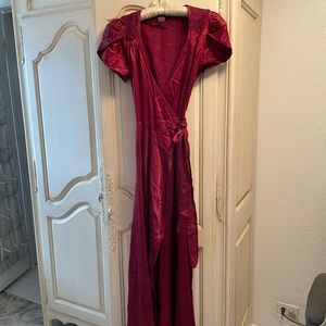 Vintage Red satin dress.